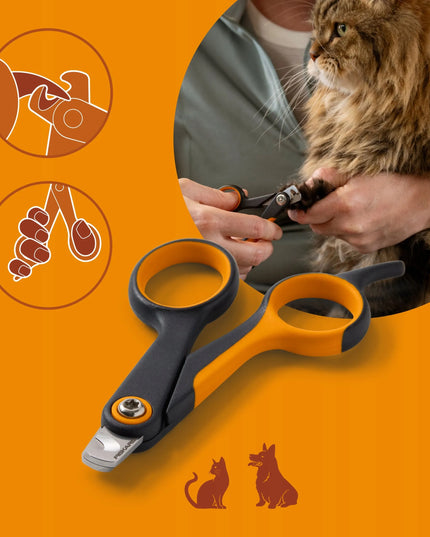 FISKARS nagų kirpimo žnyplės mažiems šunims ir katėms 10,8 cm