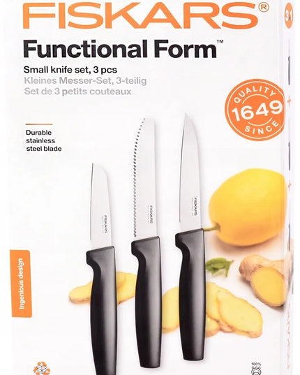 FISKARS peilių rinkinys, 3 vnt.