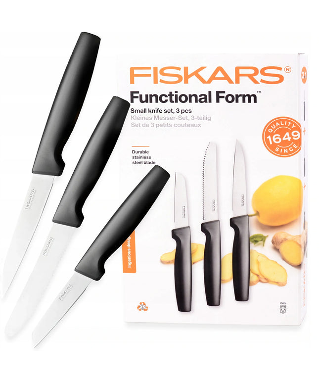 FISKARS peilių rinkinys, 3 vnt.