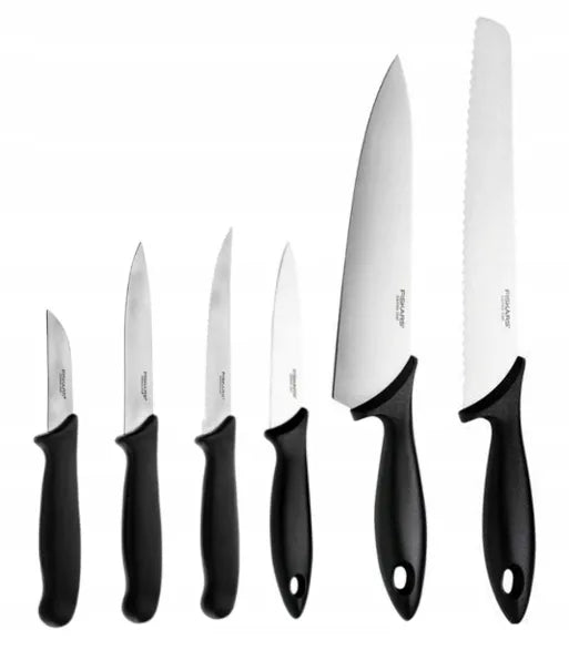 FISKARS peilių rinkinys, 6 dalių, ESSENTIAL serija