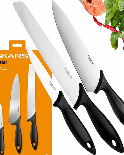FISKARS peilių rinkinys, 6 dalių, ESSENTIAL serija