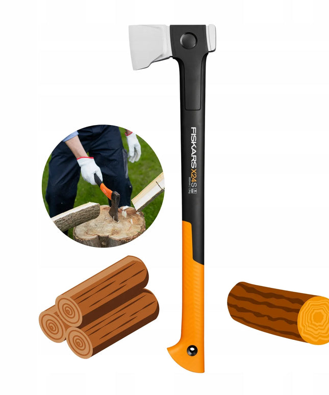 FISKARS skaldomasis kirvis X-series S 60cm 1,3kg