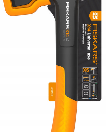 FISKARS X-SERIES X14 XS m mažasis dailidės kirvis medienos pjovimui 35 cm