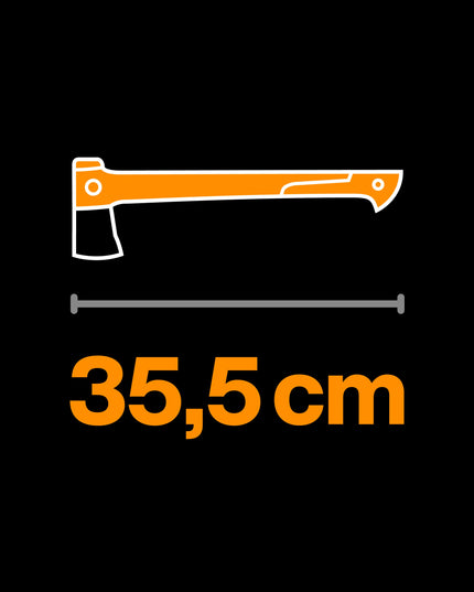FISKARS X-SERIES X14 XS m mažasis dailidės kirvis medienos pjovimui 35 cm