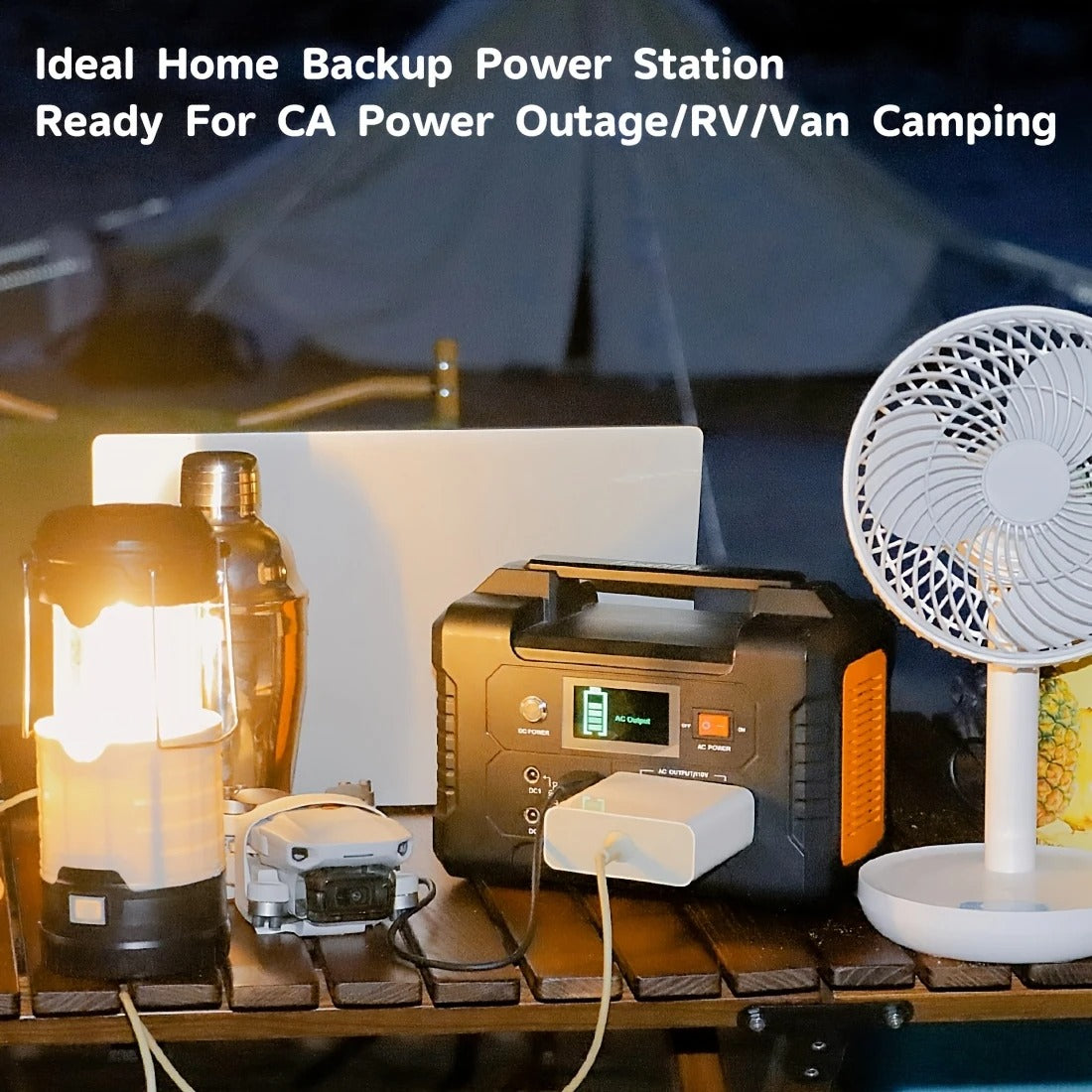 Nešiojama energijos stotelė Flashfish E200 – 200 W, 151 Wh (40800 mAh), su AC, DC ir USB, saulės įkrovimo galimybė