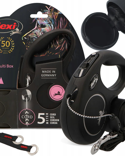 FLEXI Automatinis pavadėlis šunims 5m su Multi Box dėžute