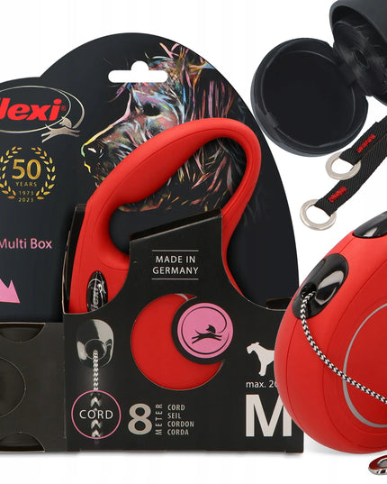 FLEXI automatinis pavadėlis šunims 8m 20kg su Multi Box dėžute