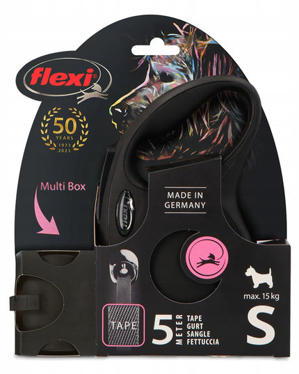 FLEXI automatinis pavadėlis šunims ir katėms 5m su Multi Box konteineriu