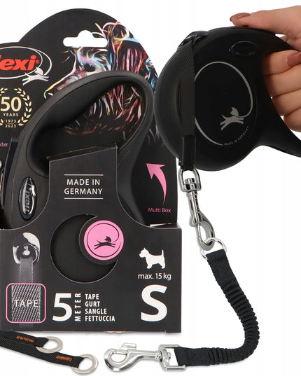 FLEXI automatinis šunų pavadėlis su amortizatoriumi, 5m