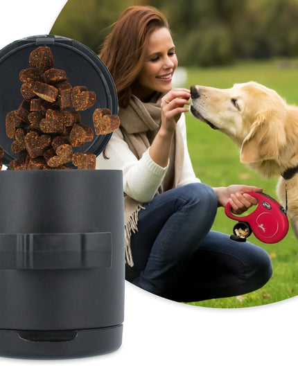 FLEXI automatinis šunų pavadėlis su „Multi Box“ dėžute 5 m, iki 12 kg, mėlynas