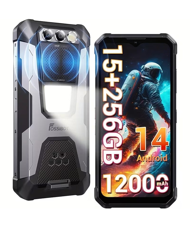 FOSSiBOT F106 Pro Triple Defense – patvarus Android telefonas su 12000 mAh baterija ir 6,58” FHD+ ekranu