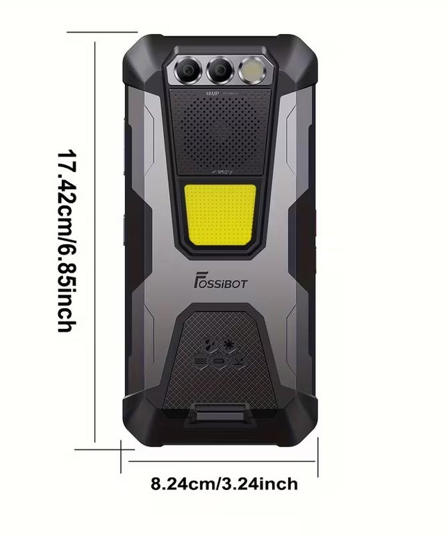 FOSSiBOT F106 Pro Triple Defense – patvarus Android telefonas su 12000 mAh baterija ir 6,58” FHD+ ekranu