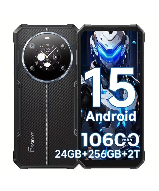 FOSSiBOT F109S – Galingas Android 15 išmanusis telefonas su 24GB RAM ir 10600 mAh baterija