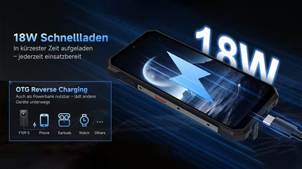 FOSSiBOT F109S – Galingas Android 15 išmanusis telefonas su 24GB RAM ir 10600 mAh baterija