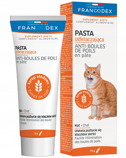 FRANCODEX Efektyvi pasta nuo sąvėlų katėms 70g
