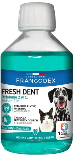 FRANCODEX Fresh Dent burnos higienos skystis šunims ir katėms 500 ml