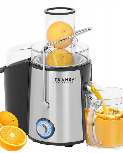 Galinga vaisių ir daržovių sulčiaspaudė FreshJuice TRANSA 1400W – greita ir efektyvi sulčių gamyba namuose
