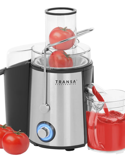 Galinga vaisių ir daržovių sulčiaspaudė FreshJuice TRANSA 1400W – greita ir efektyvi sulčių gamyba namuose