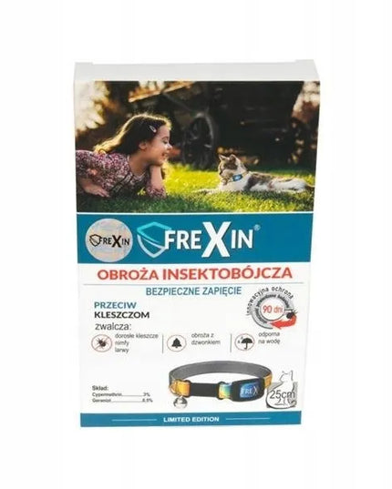 Frexin insekticidinis antkaklis katėms su varpeliu 25 cm