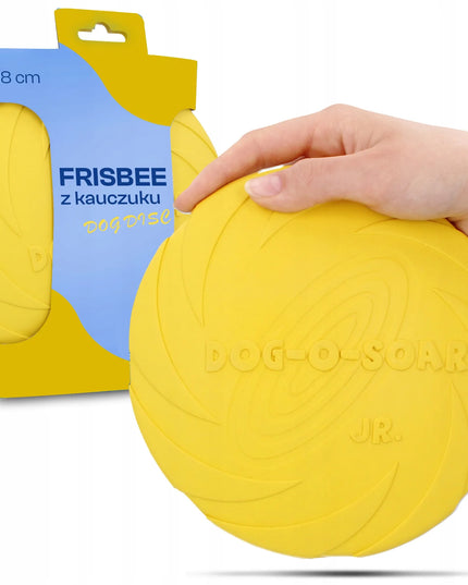 FRISBEE skraidantis diskas žaislas šunims aportavimui 18 cm lėkštė kramtukas