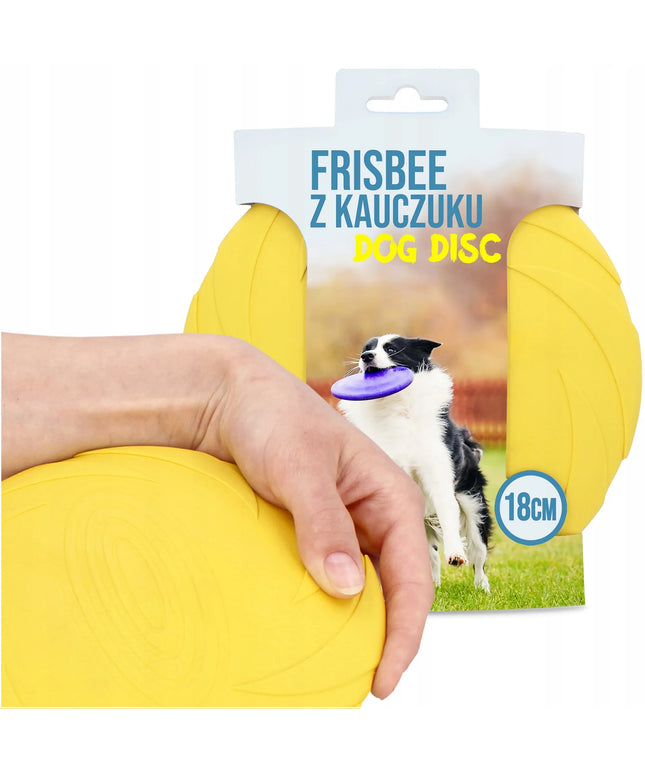FRISBEE skraidantis diskas žaislas šunims aportavimui 18 cm lėkštė kramtukas