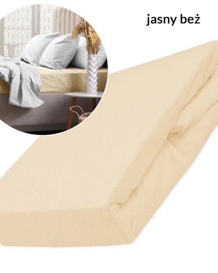 Frotinė paklodė su guma 160x200, švelni ir minkšta – didelis spalvų pasirinkimas