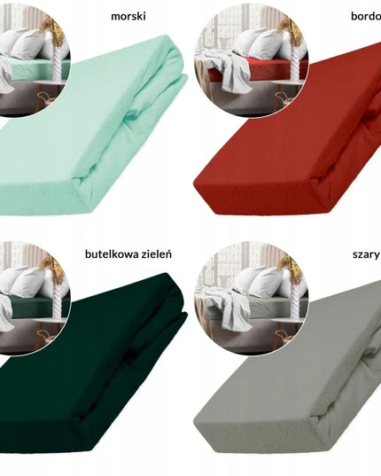 Frotinė paklodė su guma 160x200, švelni ir minkšta – didelis spalvų pasirinkimas