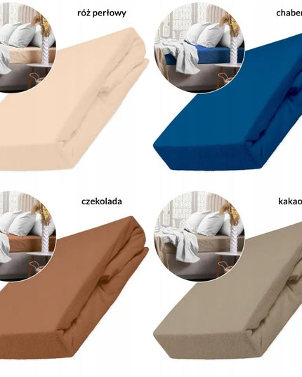 Frotinė paklodė su guma 160x200, švelni ir minkšta – didelis spalvų pasirinkimas