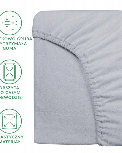 Frotinė paklodė su guma 160x200, švelni ir minkšta – didelis spalvų pasirinkimas
