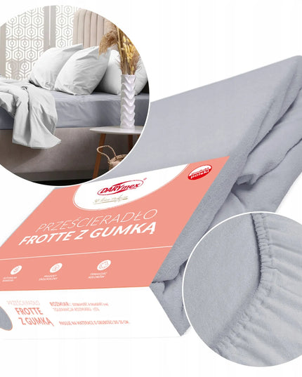 Frotinė paklodė su guma 160x200, švelni ir minkšta – didelis spalvų pasirinkimas