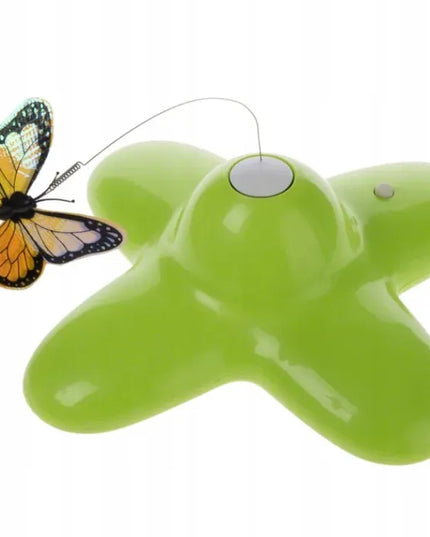 FUNNY BUTTERFLY skraidantis drugelis – interaktyvus žaislas katei su baterijomis