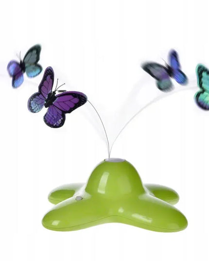FUNNY BUTTERFLY skraidantis drugelis – interaktyvus žaislas katei su baterijomis