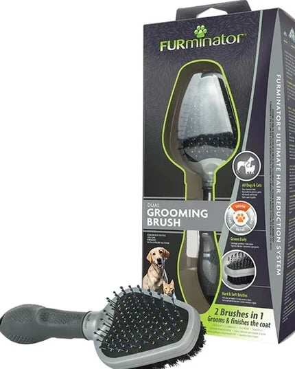 FURminator dvipusis šepetys šunims ir katėms 1 vnt.