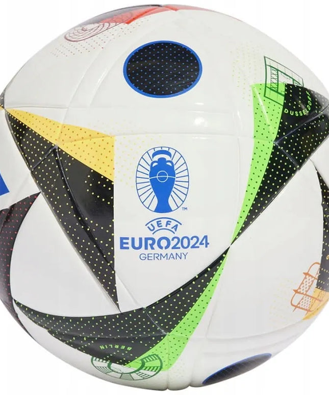 Futbolo kamuolys Adidas Euro 2024 League J350, skirtas jaunimo treniruotėms, 5 dydis