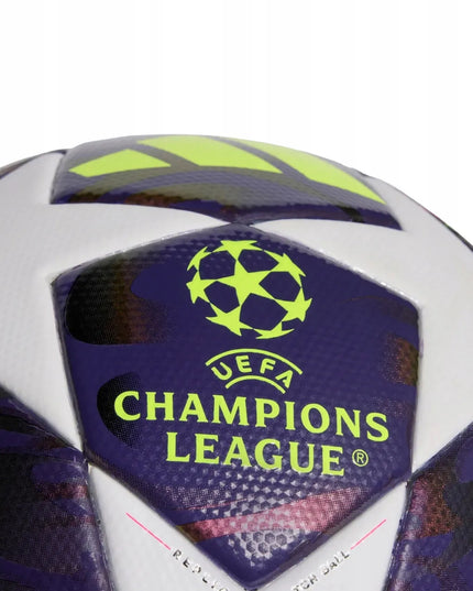 Futbolo kamuolys adidas UCL 25/26 Final League J290 violetinis-baltas
