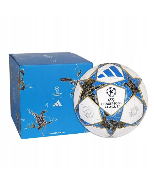 Futbolo kamuolys adidas UCL League Box UEFA Čempionų lyga 25/26 JP1548 dėžutėje, 5 dydis