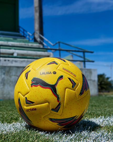 Futbolo kamuolys PUMA ORBITA LALIGA HYBRID treniruočių, 5 dydis + POMPA!