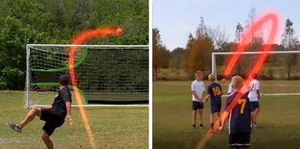 Futbolo kamuolys su sukimosi efektu Curve Soccer Ball iš EVA gumos 5 dydžio