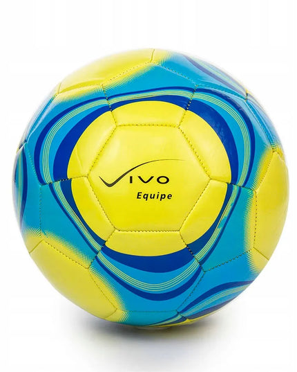 Futbolo kamuolys Vivo Equipe geltonas ir mėlynas - 5 dydis
