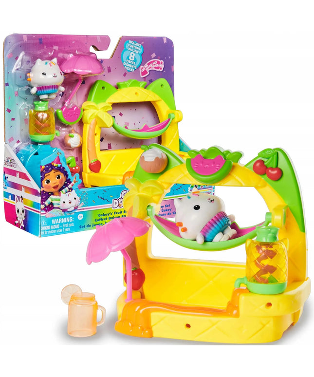 Gabby's Dollhouse Cakey balkono rinkinys – vaisių vakarėlis su figūrėle ir priedais