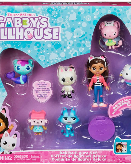 Gabby's Dollhouse didelis figūrėlių rinkinys 7 vnt. Panduš, MerCat, Fairy, Cakey