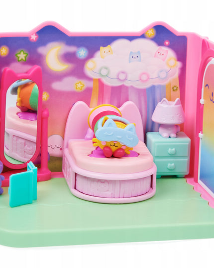 Gabby's Dollhouse miegamojo kambario rinkinys su Pillow Cat figūrėle ir priedais