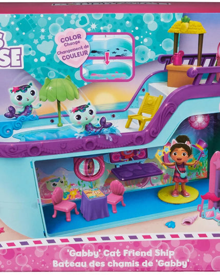 Gabby's Dollhouse rinkinys didelis interaktyvus laivas baseinas Undinėlė +2 figūrėlės