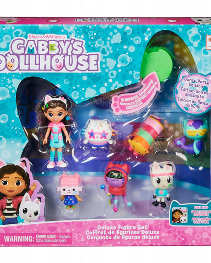 Gabby's Dollhouse vakarėlio rinkinys su 7 figūrėlėmis ir aksesuarais