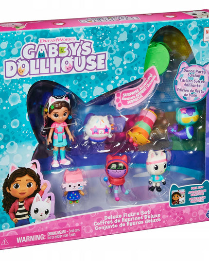 Gabby's Dollhouse vakarėlio rinkinys su 7 figūrėlėmis ir aksesuarais