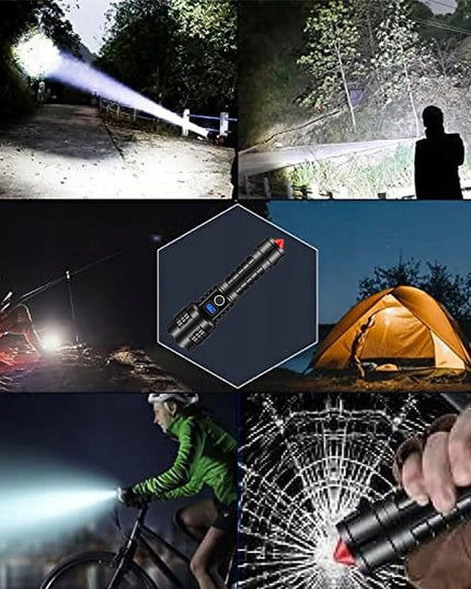 GALIINGAS TAKTINIS LED ŽIBINTUVĖLIS SU PRIARTINIMU, ĮKRAUNAMAS, 10000LM, 26650 5000mAh, IPX5