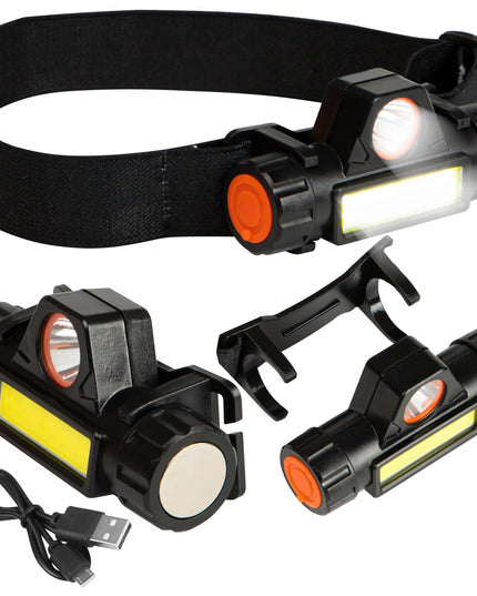 Galinga BLOW galvos prožektorius su magnetu, COB, LED, USB