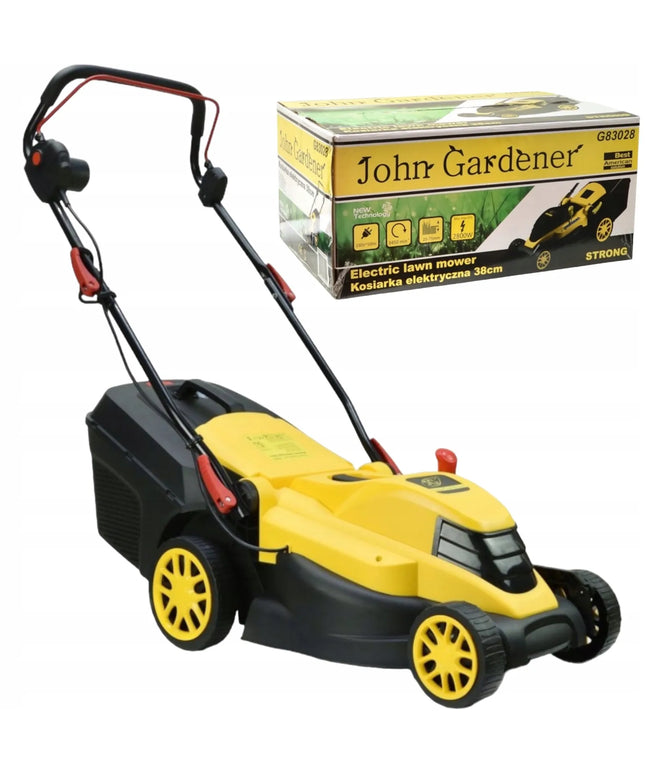Galinga ir efektyvi JOHN GARDENER G83028 elektrinė žoliapjovė STRONG