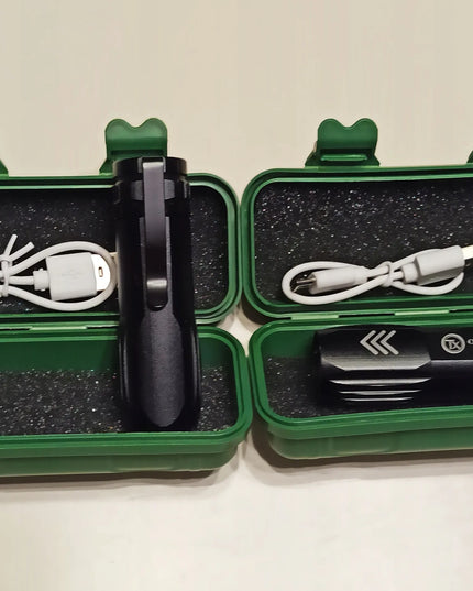 Galinga mini LED COB žibintuvėlis su USB įkrovimu ir segtuku