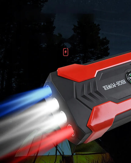 Galingas 12V jump starteris, variklio paleidiklis, boosteris ir 28000mAh powerbankas